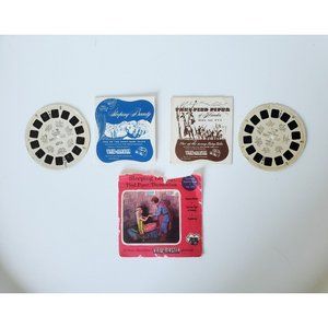 VIEWMASTER SAWYER'S 1953 SLEEPING BEAUTY PIED PIPER REELS ONLY W/ BOOKLETS